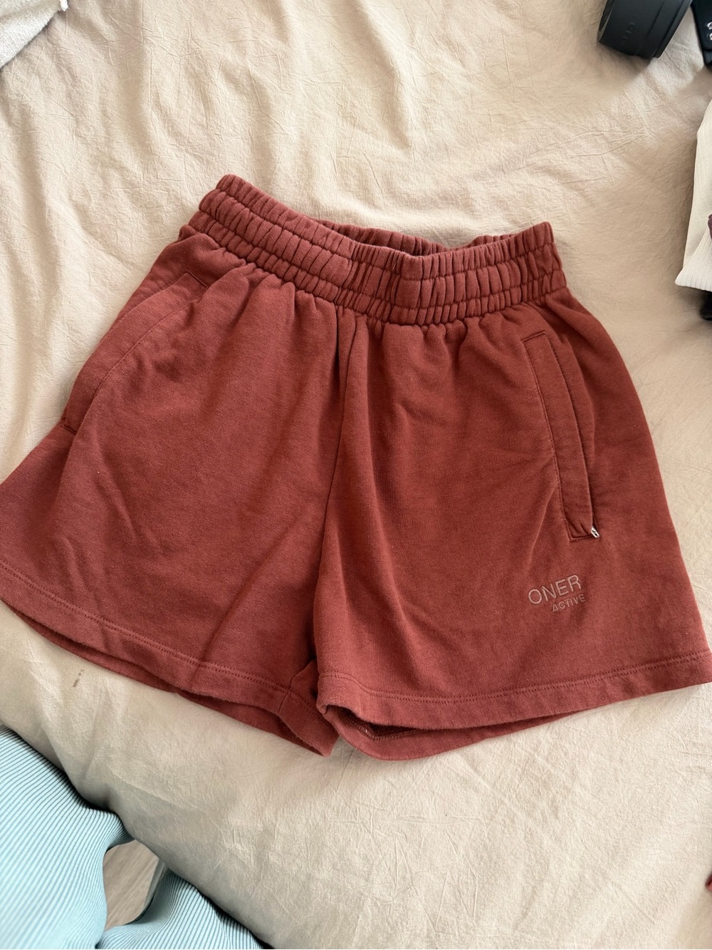 Oner Active Women's Elastic Waist Shorts - Rust